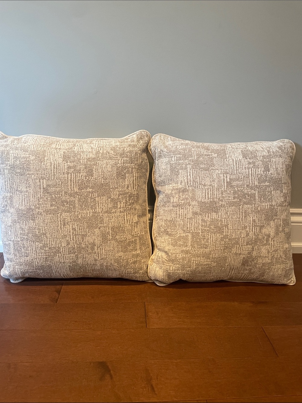 Neutral Textured Throw Pillows - Set of 2